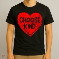 Choose Kind Distressed Heart Anti-Bullying T-Shirt thumb 3