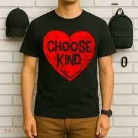 Choose Kind Distressed Heart Anti-Bullying T-Shirt thumb 6