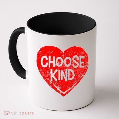 Choose Kind Distressed Heart Anti-Bullying Coffee Mug