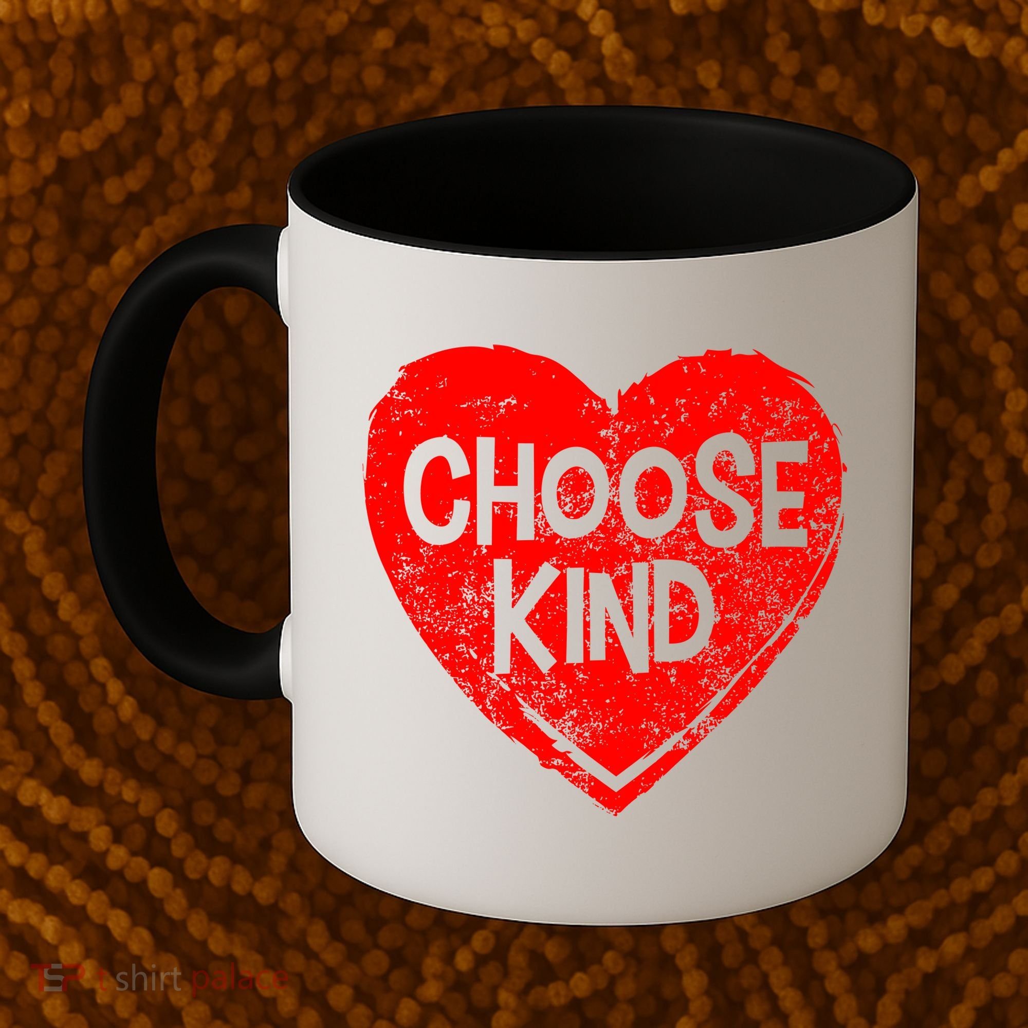 Choose Kind Distressed Heart Anti-Bullying Coffee Mug