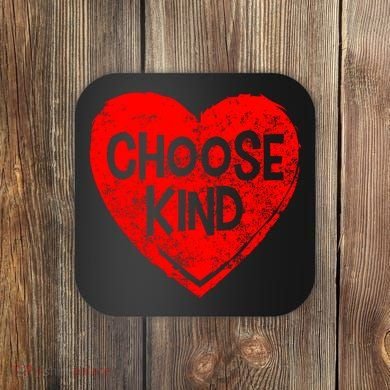 Choose Kind Distressed Heart Anti-Bullying Coaster