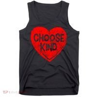 Choose Kind Distressed Heart Anti-Bullying Tank Top thumb 0