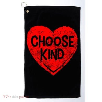 Choose Kind Distressed Heart Anti-Bullying Golf Towel