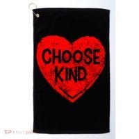 Choose Kind Distressed Heart Anti-Bullying Golf Towel thumb 0