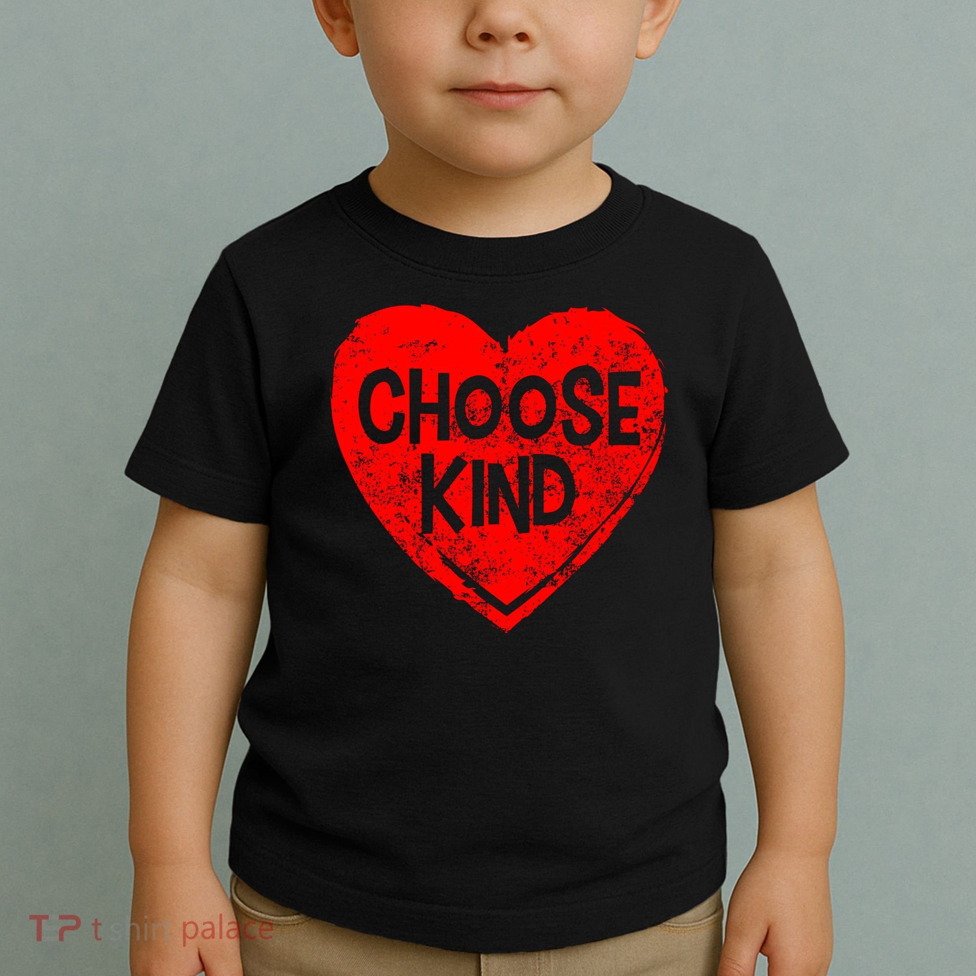 Choose Kind Distressed Heart Anti-Bullying Toddler T-Shirt