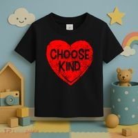 Choose Kind Distressed Heart Anti-Bullying Toddler T-Shirt thumb 3