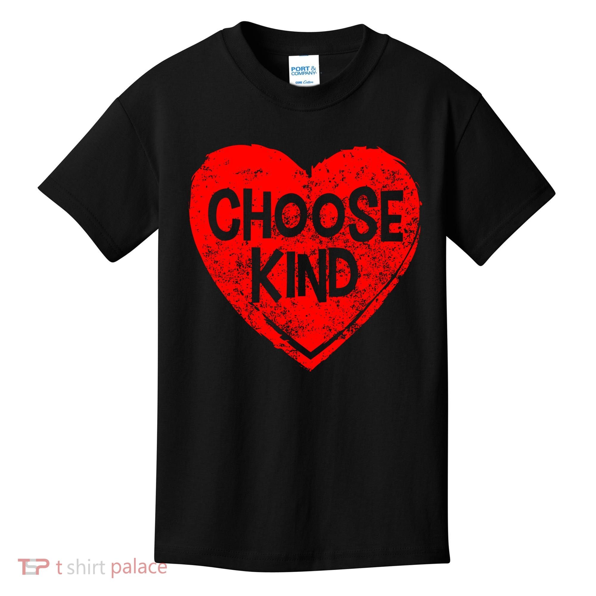 Choose Kind Distressed Heart Anti-Bullying Kids T-Shirt