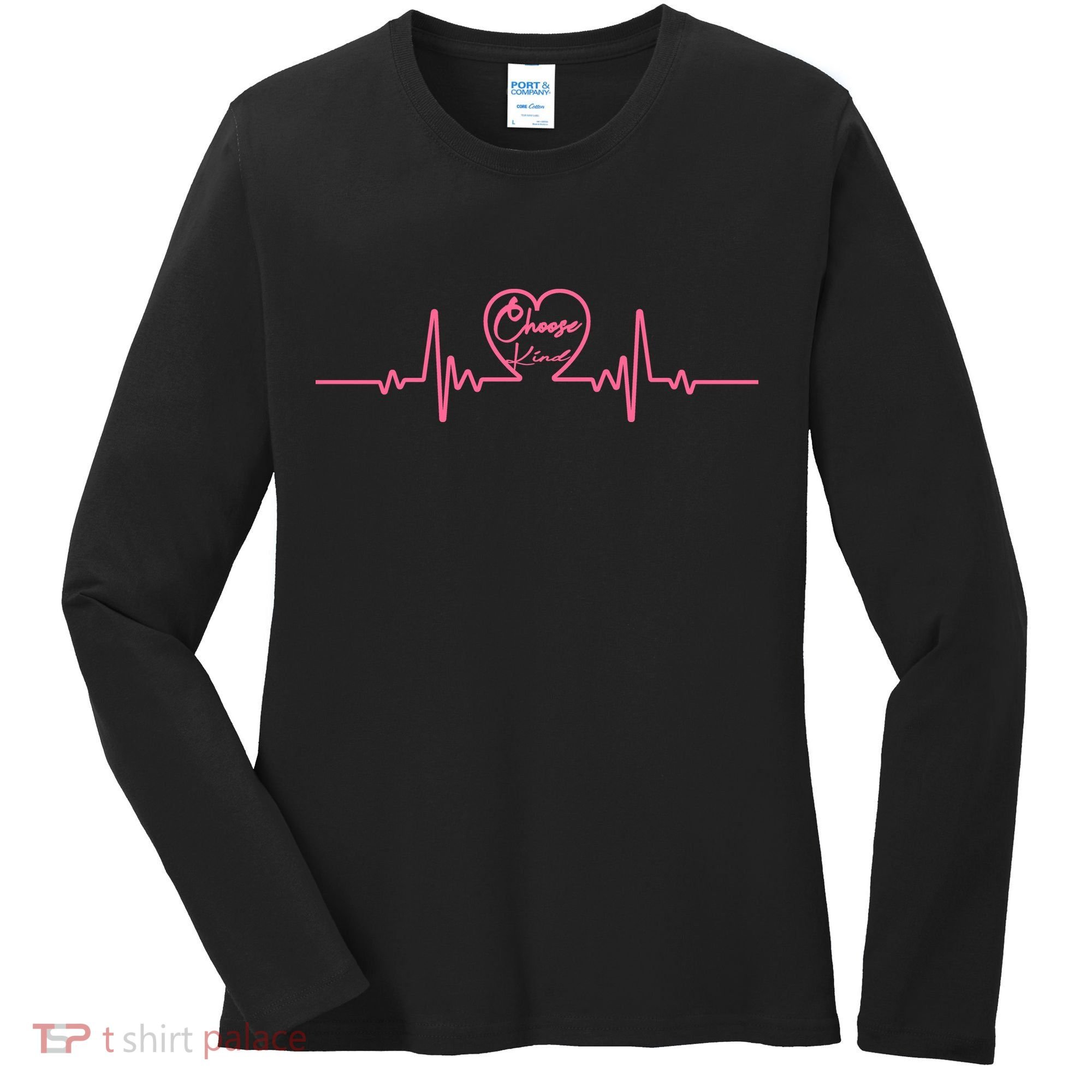 Choose Kind kidness Anti Bullying Heart Women's Long Sleeve Shirt