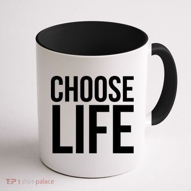 Choose Life Coffee Mug back