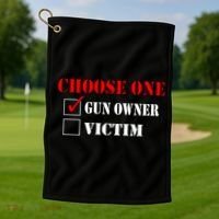 Choose One Gun Owner Victim Golf Towel thumb 1