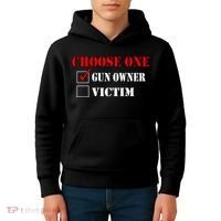 Choose One Gun Owner Victim Kids Hoodie thumb 4