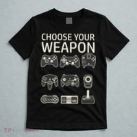 Choose Your Weapon Gaming Controllers Console Gamer Funny T-Shirt thumb 5