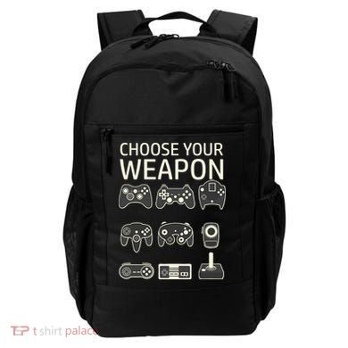 Choose Your Weapon Gaming Controllers Console Gamer Funny Backpack
