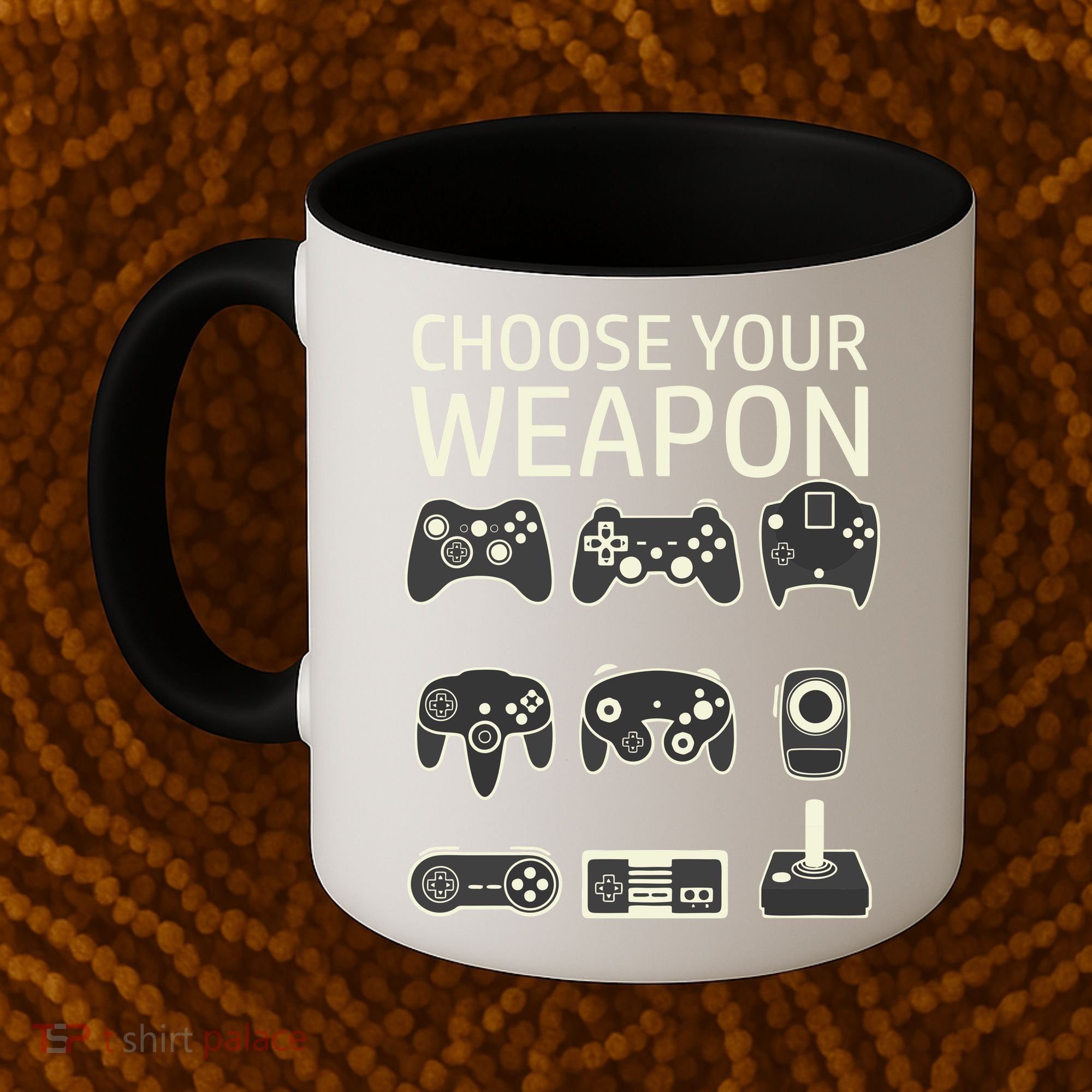 Choose Your Weapon Gaming Controllers Console Gamer Funny Coffee Mug