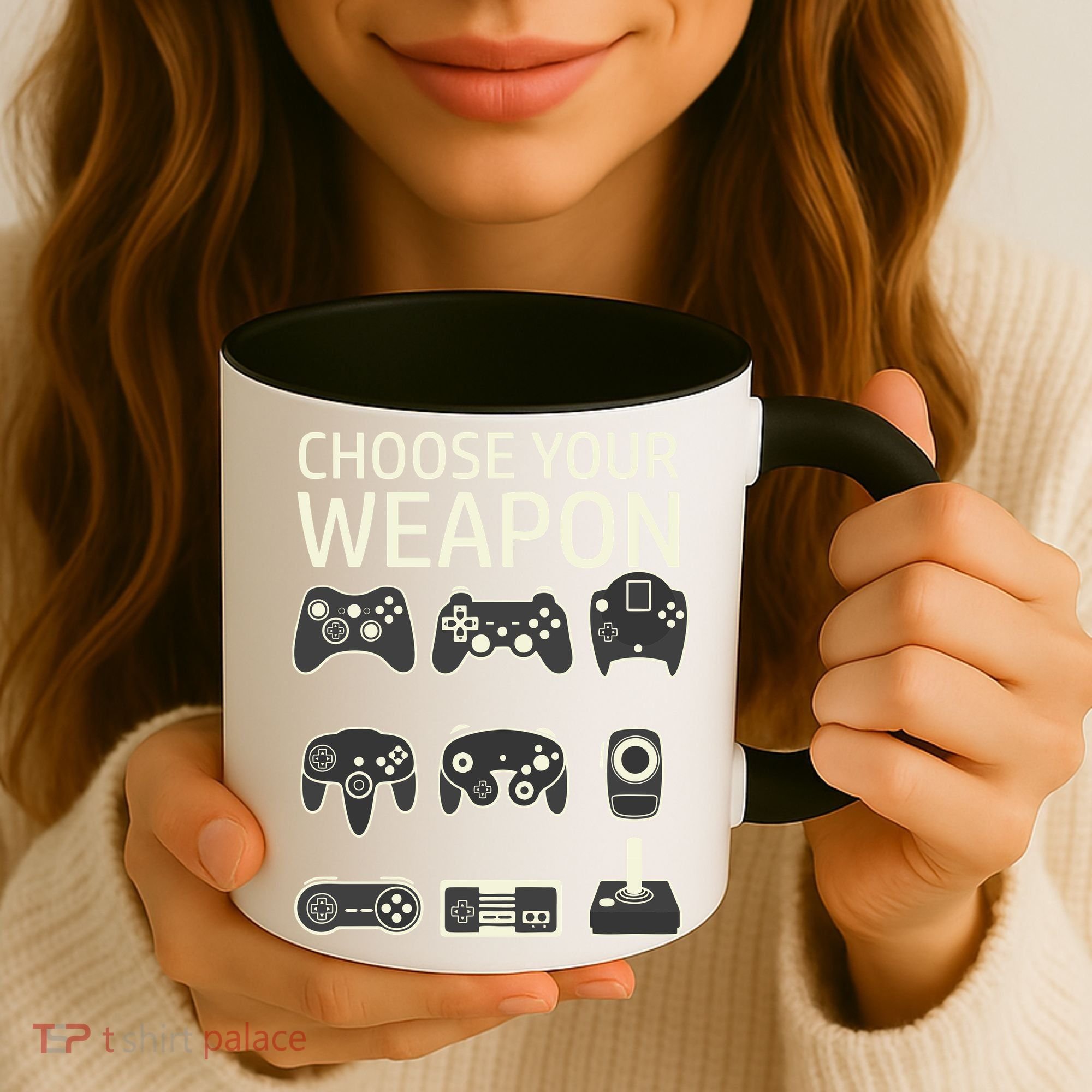 Choose Your Weapon Gaming Controllers Console Gamer Funny Coffee Mug