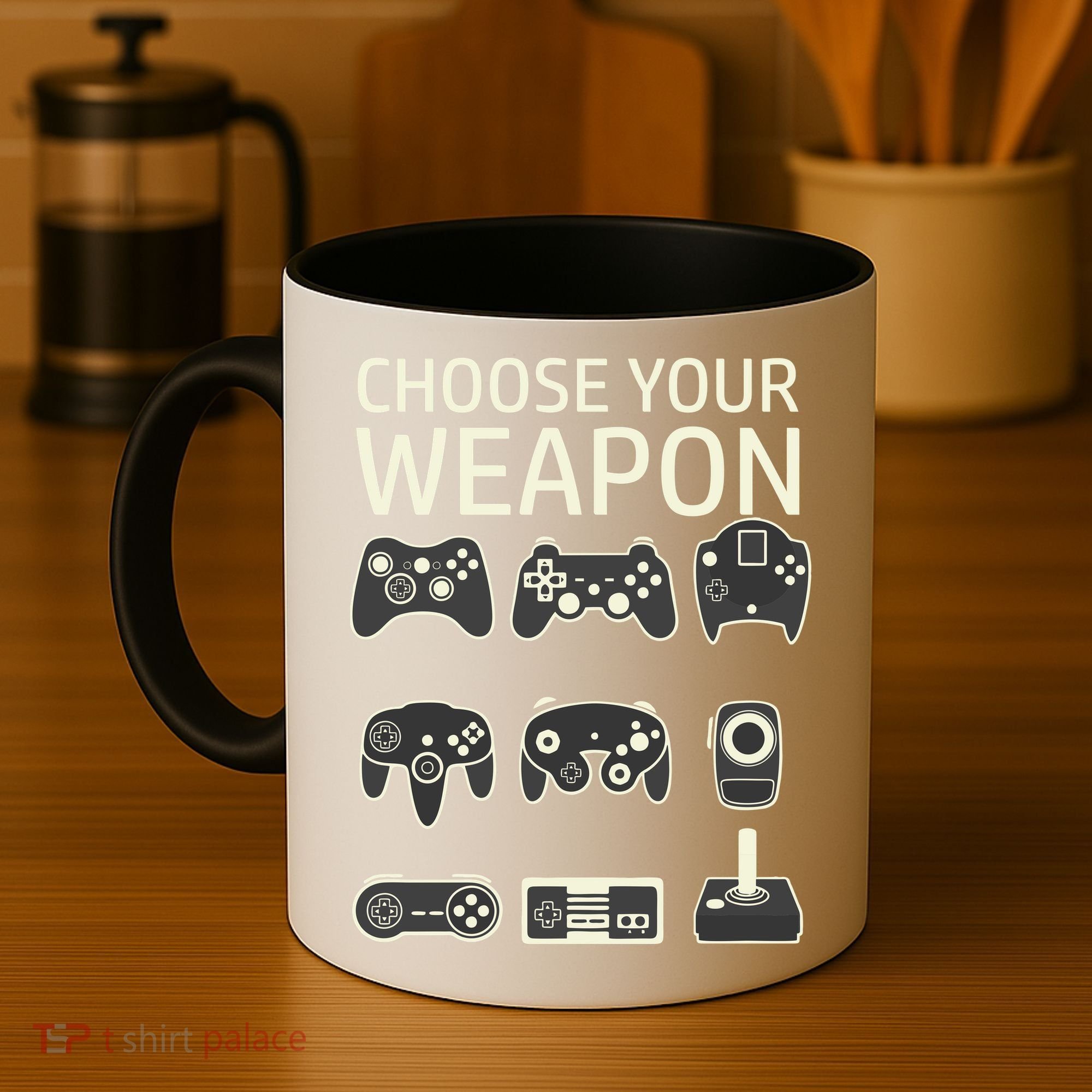 Choose Your Weapon Gaming Controllers Console Gamer Funny Coffee Mug