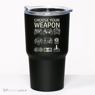 Choose Your Weapon Gaming Controllers Console Gamer Funny Tumbler
