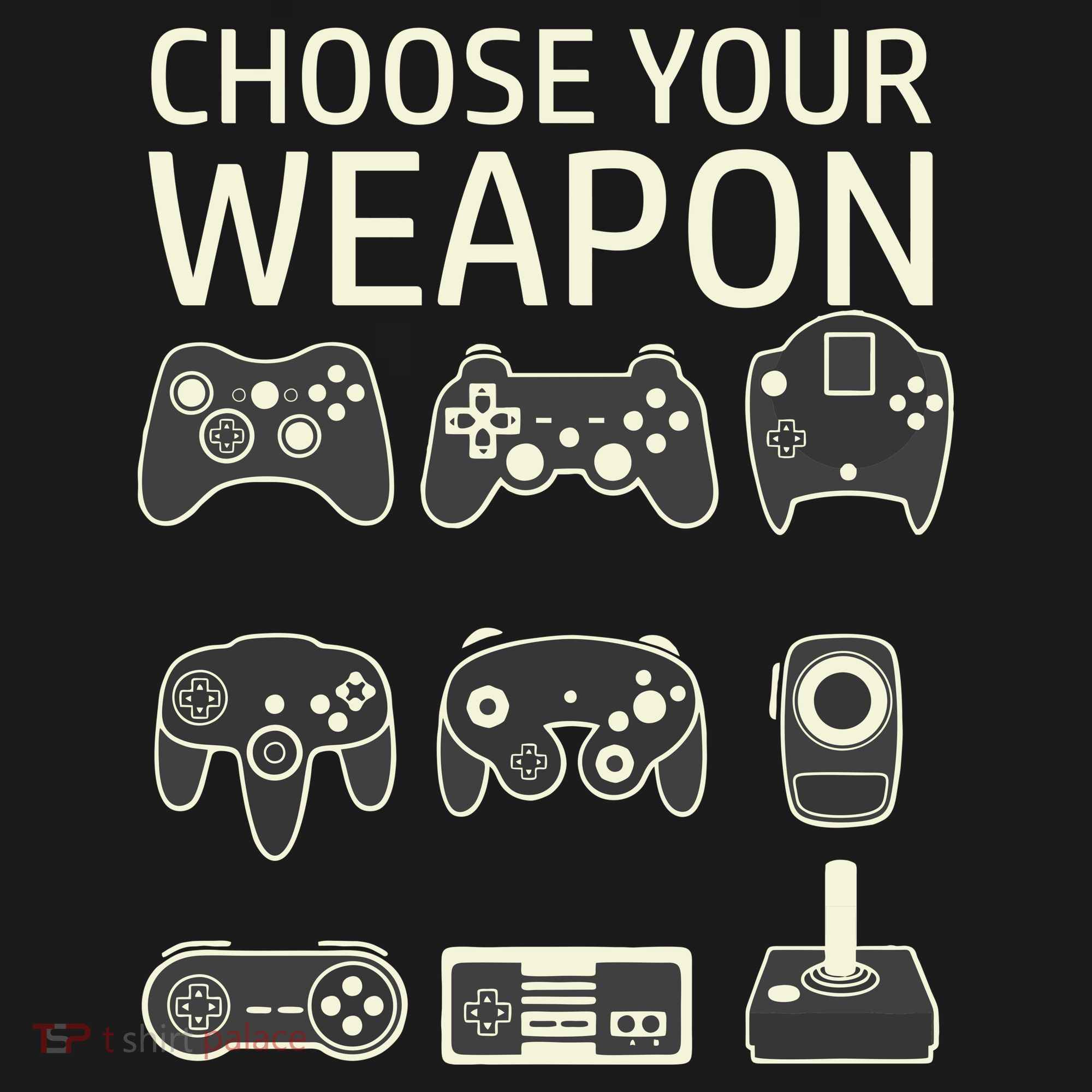Choose Your Weapon Gaming Controllers Console Gamer Funny Tank Top