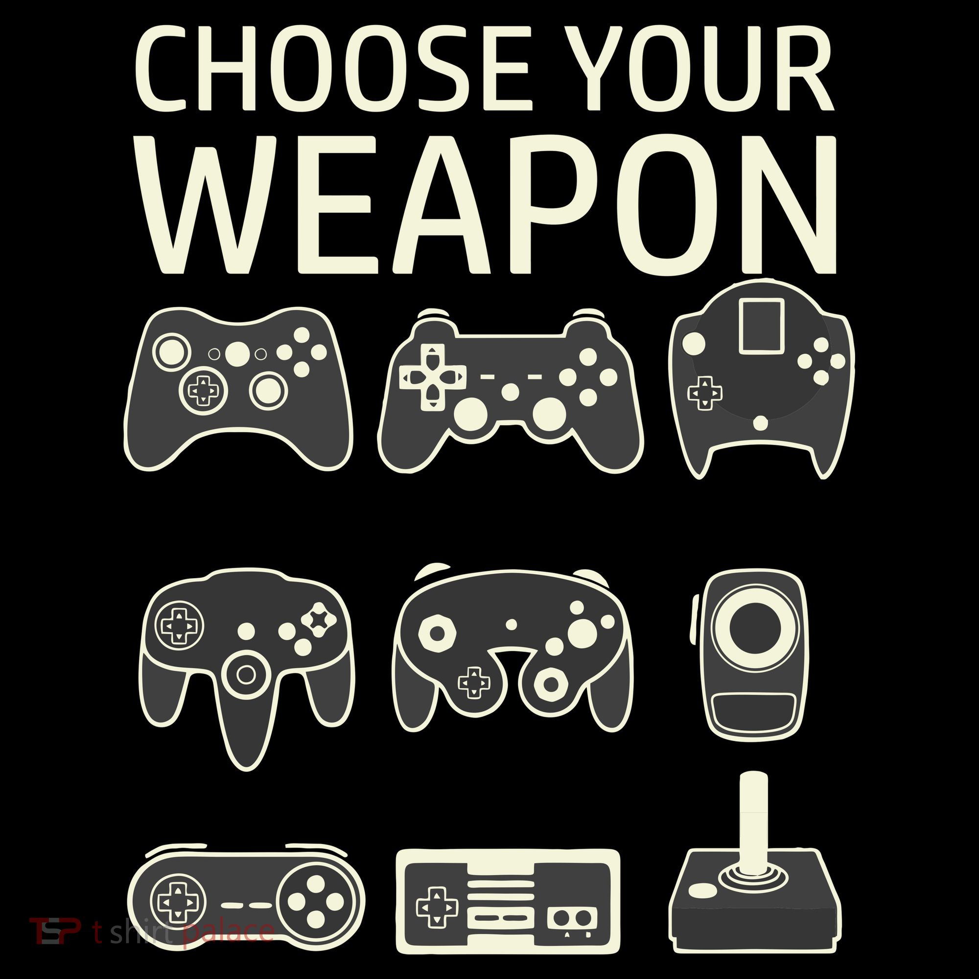 Choose Your Weapon Gaming Controllers Console Gamer Funny Visor