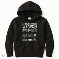 Choose Your Weapon Gaming Controllers Console Gamer Funny Kids Hoodie thumb 0
