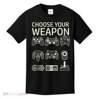Choose Your Weapon Gaming Controllers Console Gamer Funny Kids T-Shirt thumb 0