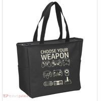 Choose Your Weapon Gaming Controllers Console Gamer Funny Tote Bag thumb 2