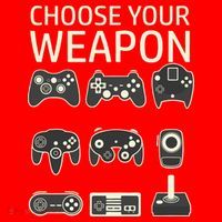 Choose Your Weapon Gaming Controllers Console Gamer Funny Santa Hat thumb 1