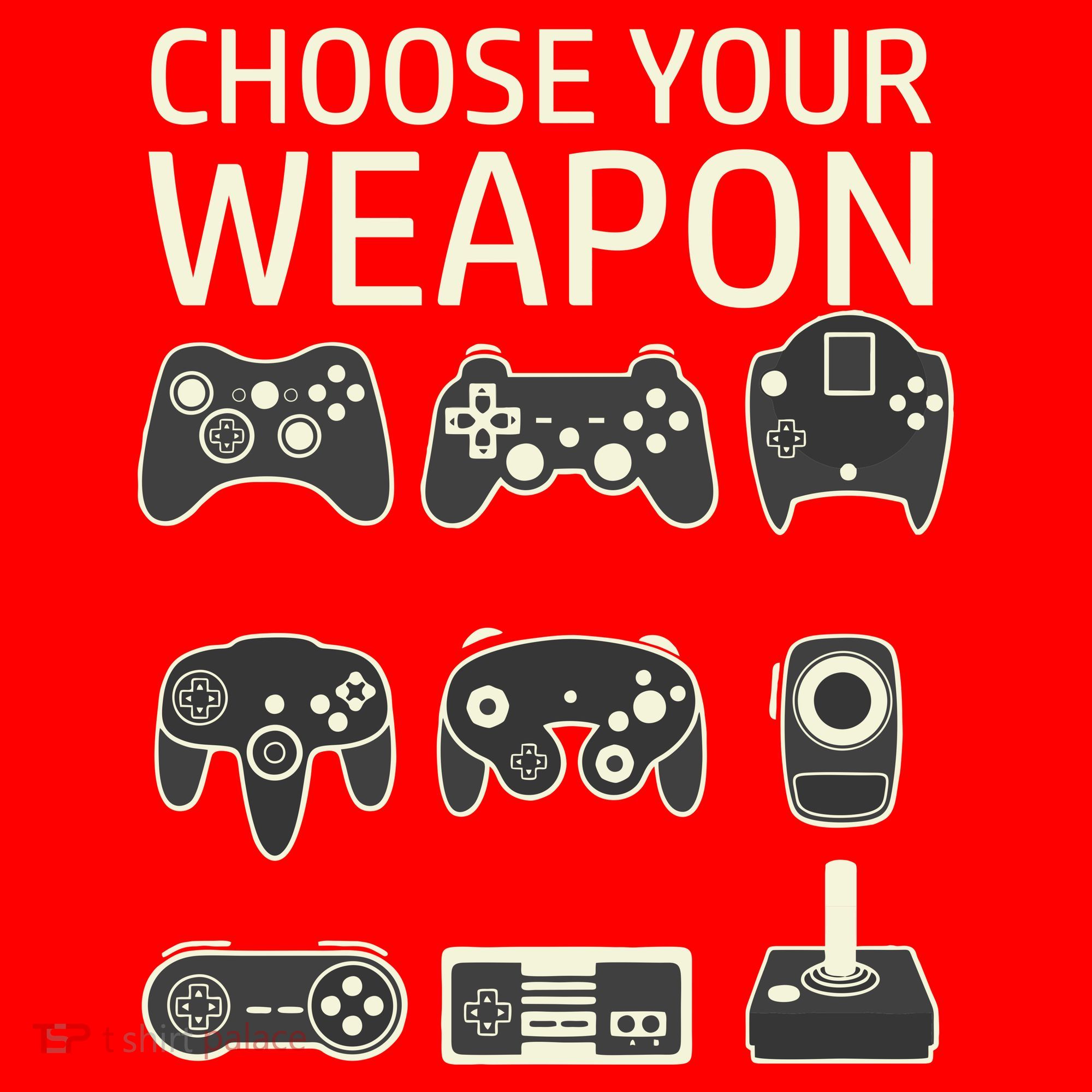 Choose Your Weapon Gaming Controllers Console Gamer Funny Santa Hat