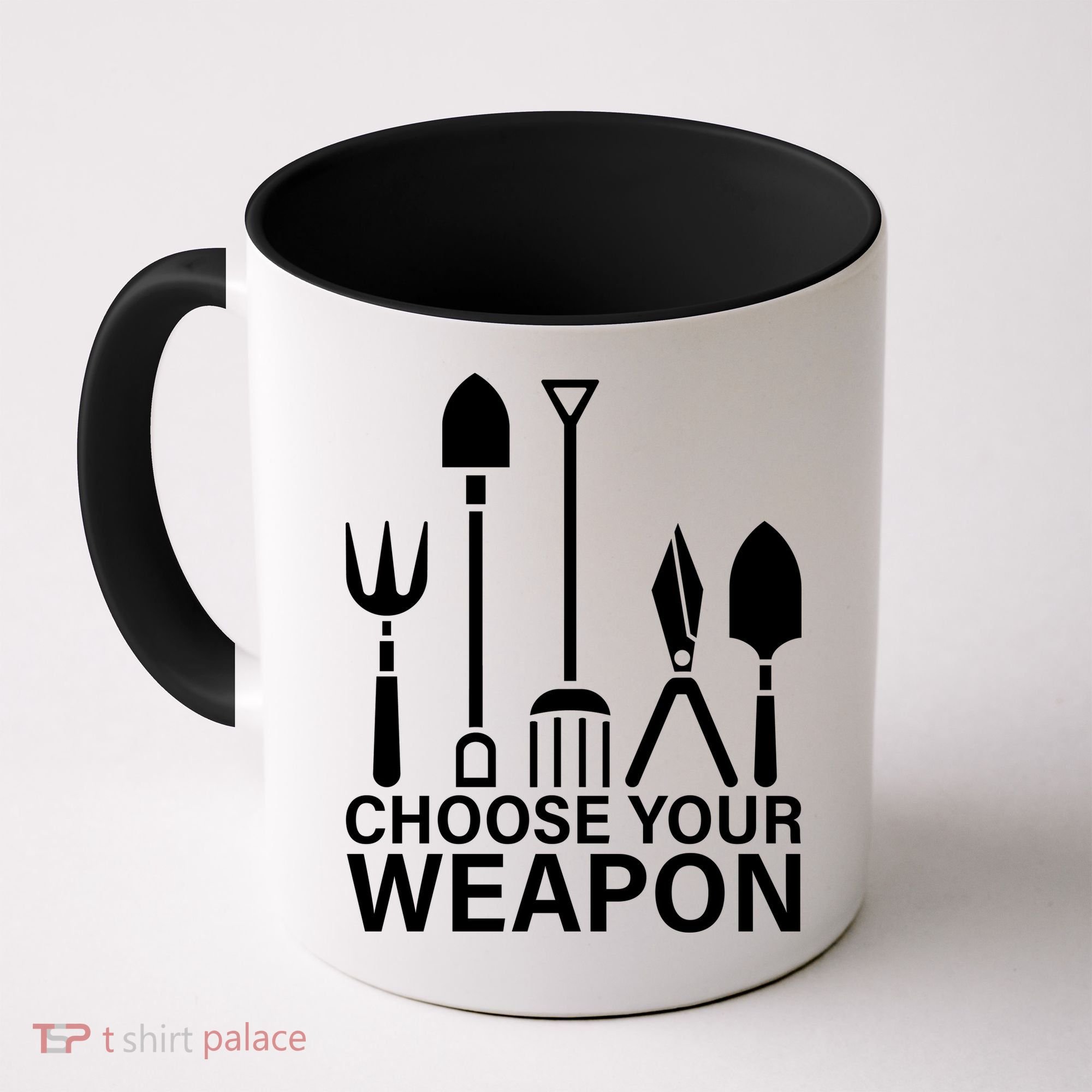 Choose Your Weapons Gardening Tools Coffee Mug