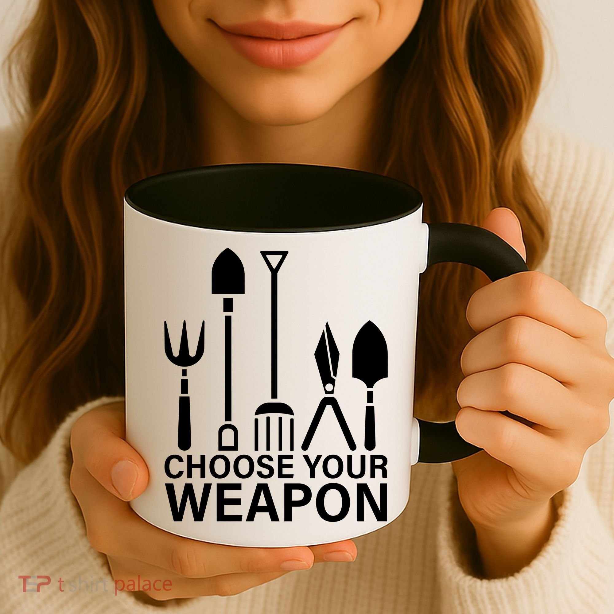 Choose Your Weapons Gardening Tools Coffee Mug