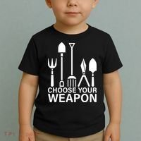 Choose Your Weapons Gardening Tools Toddler T-Shirt thumb 2