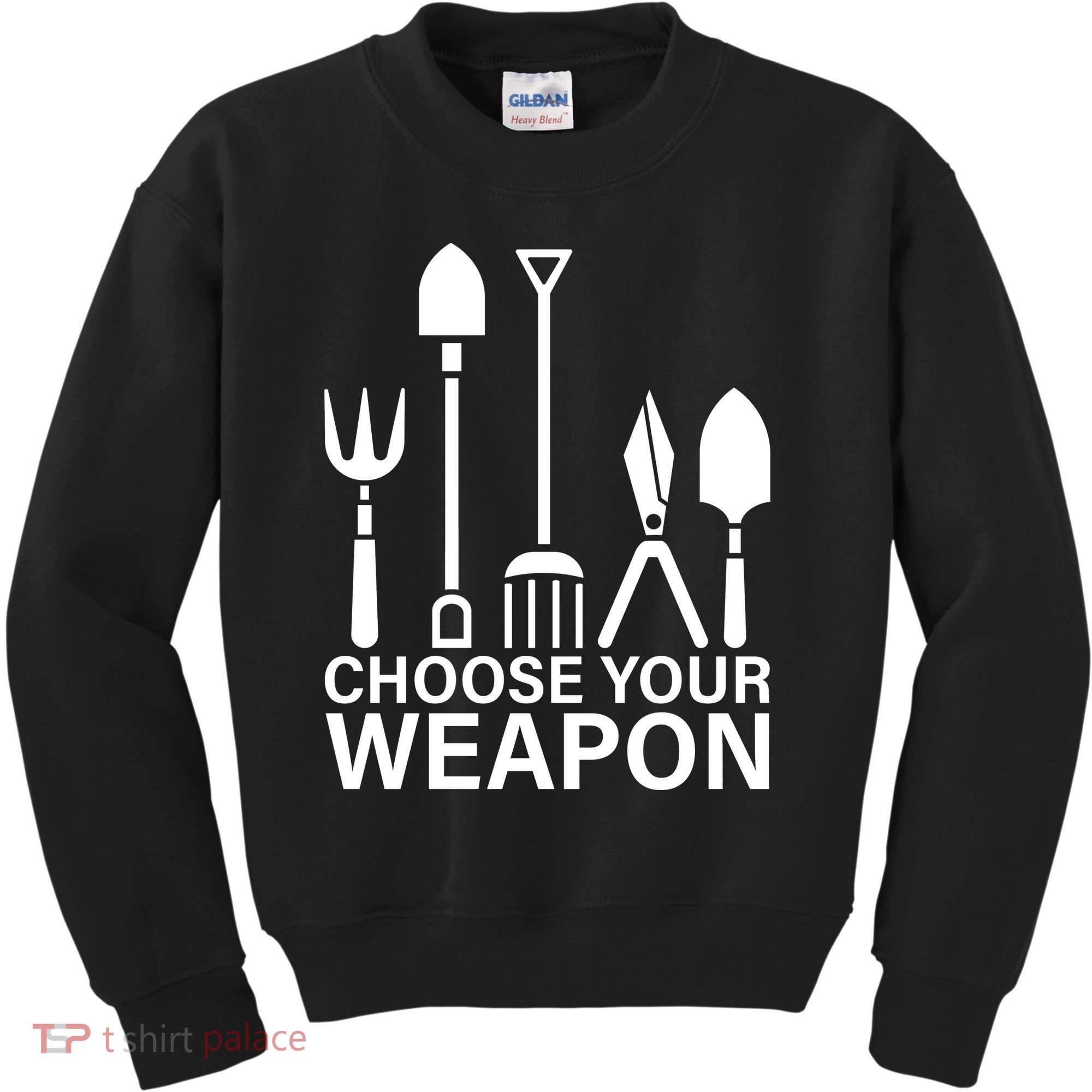 Choose Your Weapons Gardening Tools Kids Sweatshirt