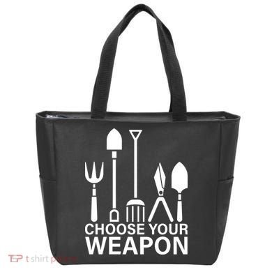 Choose Your Weapons Gardening Tools Tote Bag