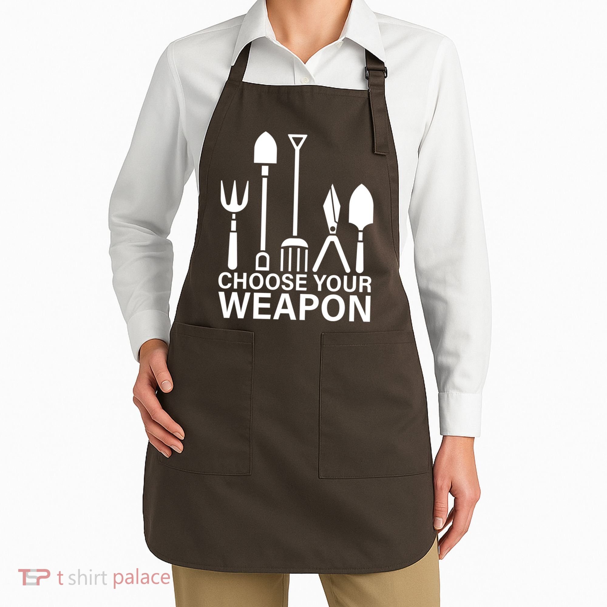 Choose Your Weapons Gardening Tools Apron