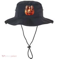 Cute Halloween Pumpkin Leopard Bow Bucket Hat thumb 0