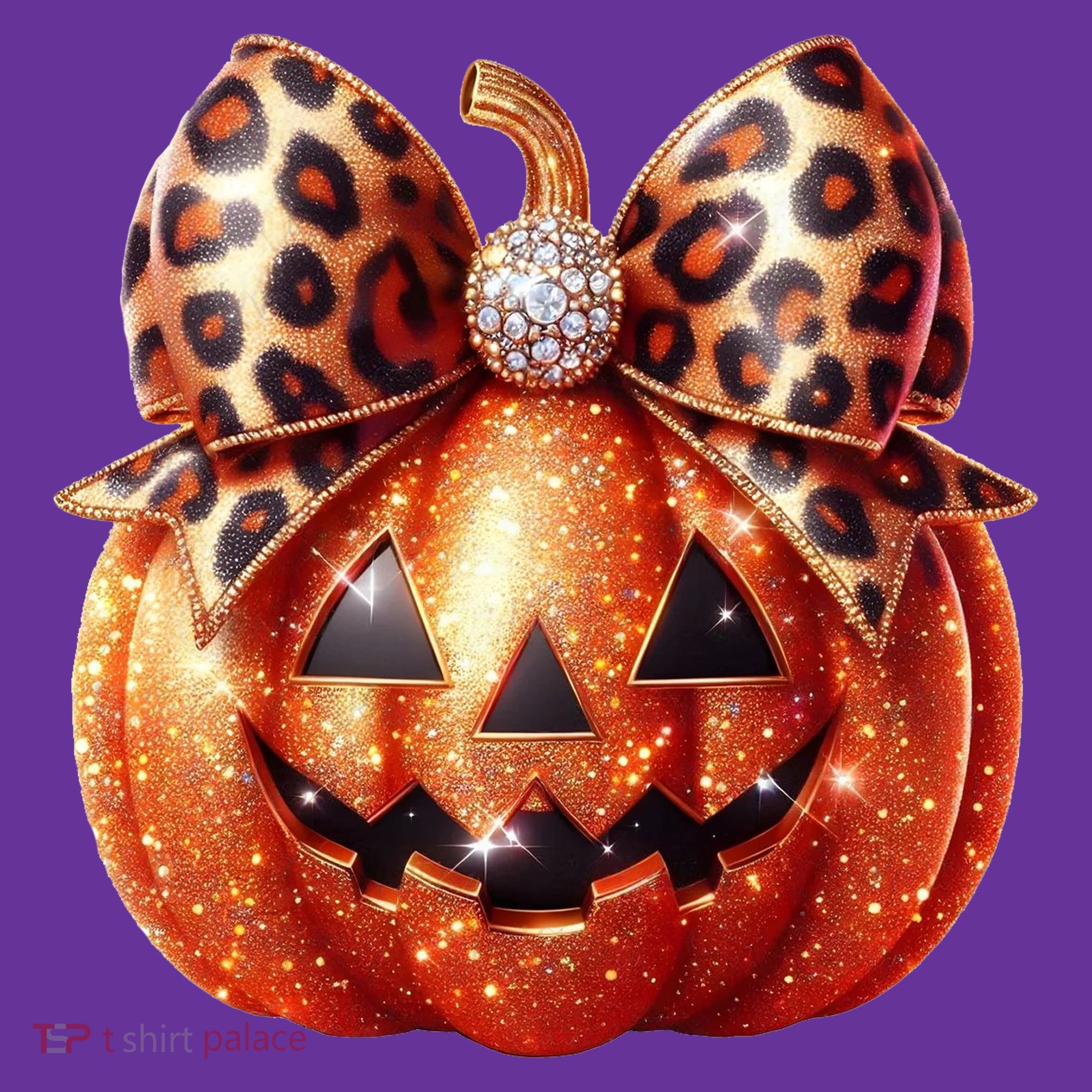 Cute Halloween Pumpkin Leopard Bow Toddler Hoodie