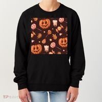 Creepy Halloween Pumpkin Candy Women's Sweatshirt thumb 0