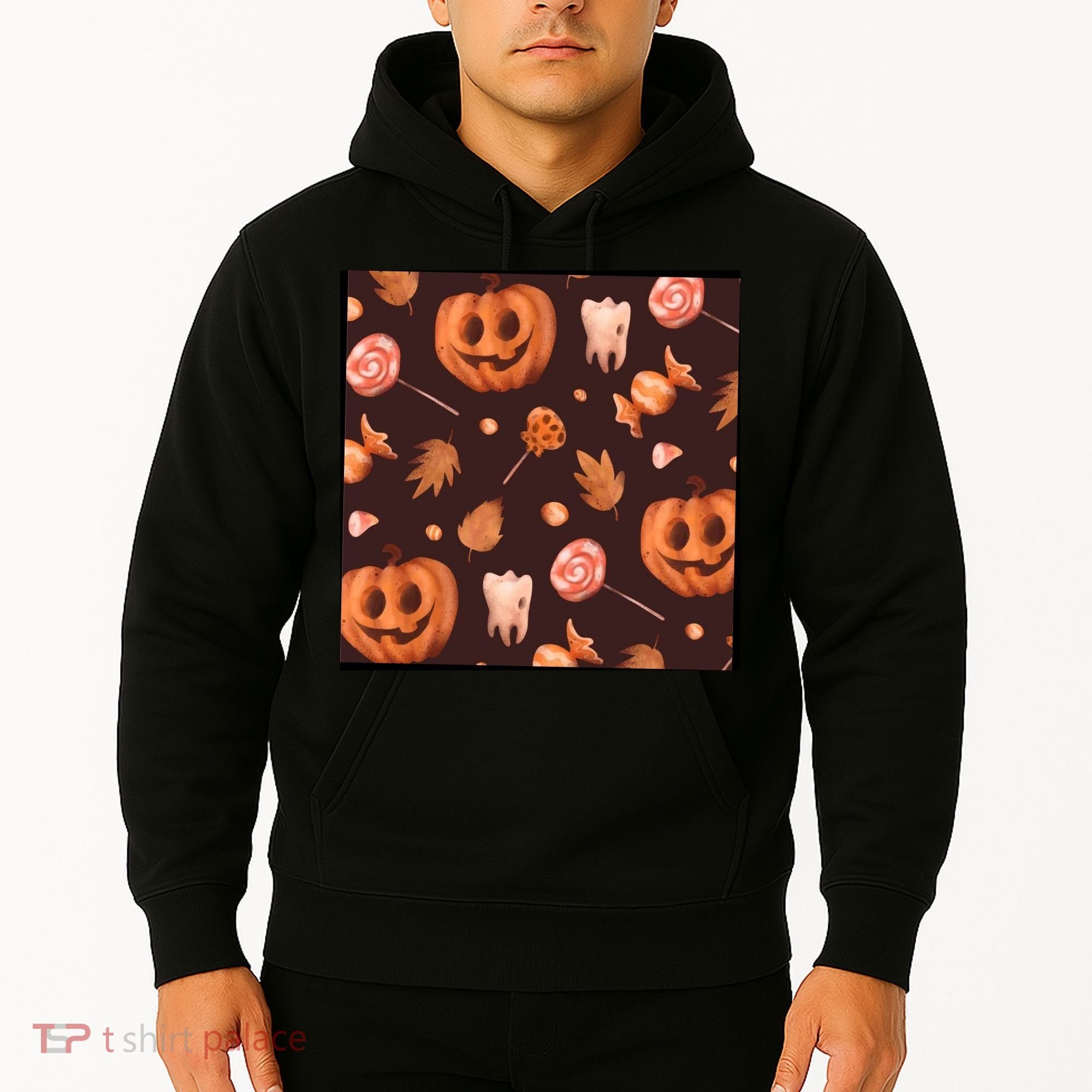 Creepy Halloween Pumpkin Candy Hoodie