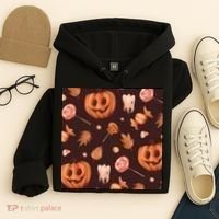 Creepy Halloween Pumpkin Candy Hoodie thumb 4