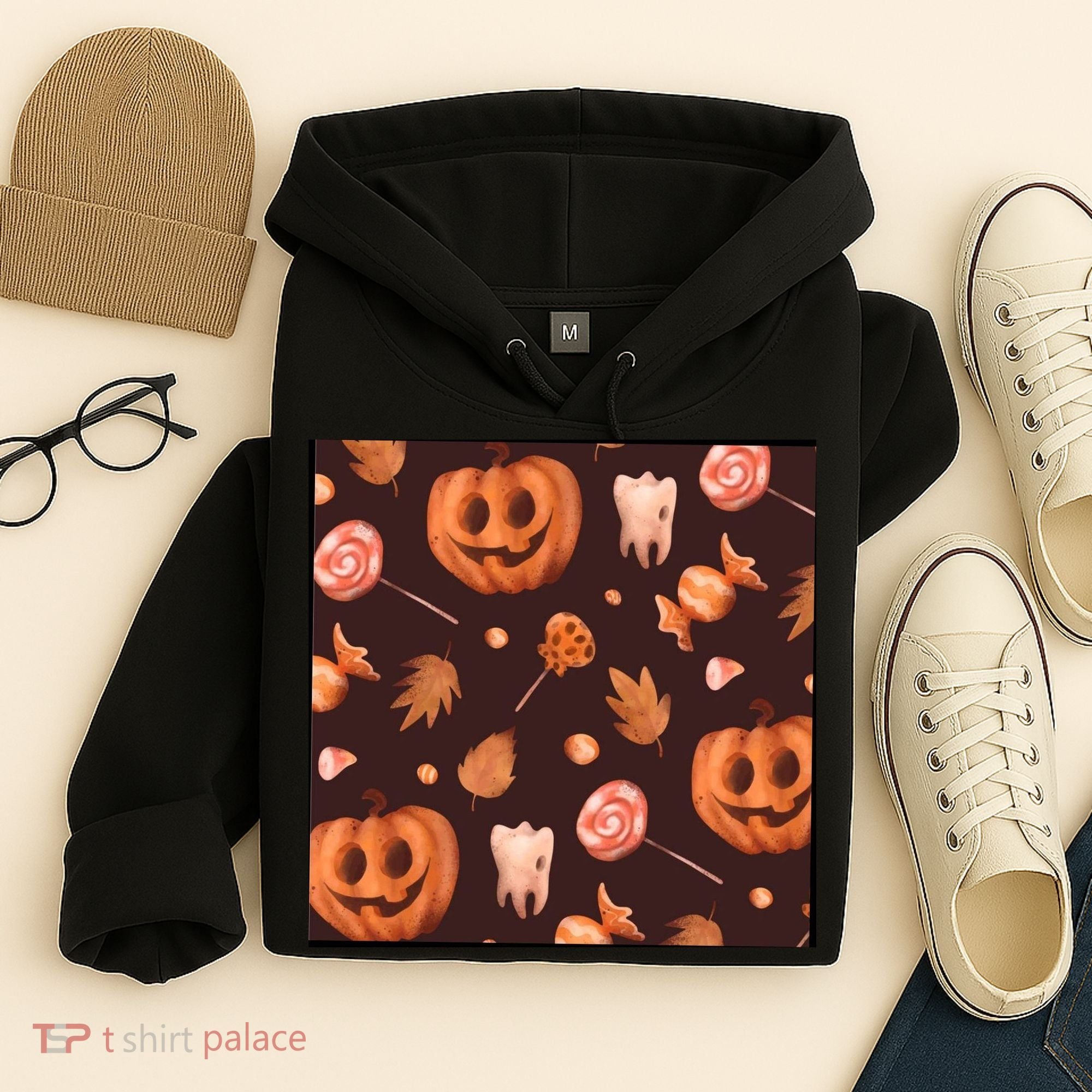 Creepy Halloween Pumpkin Candy Hoodie