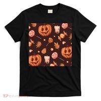 Creepy Halloween Pumpkin Candy T-Shirt thumb 0