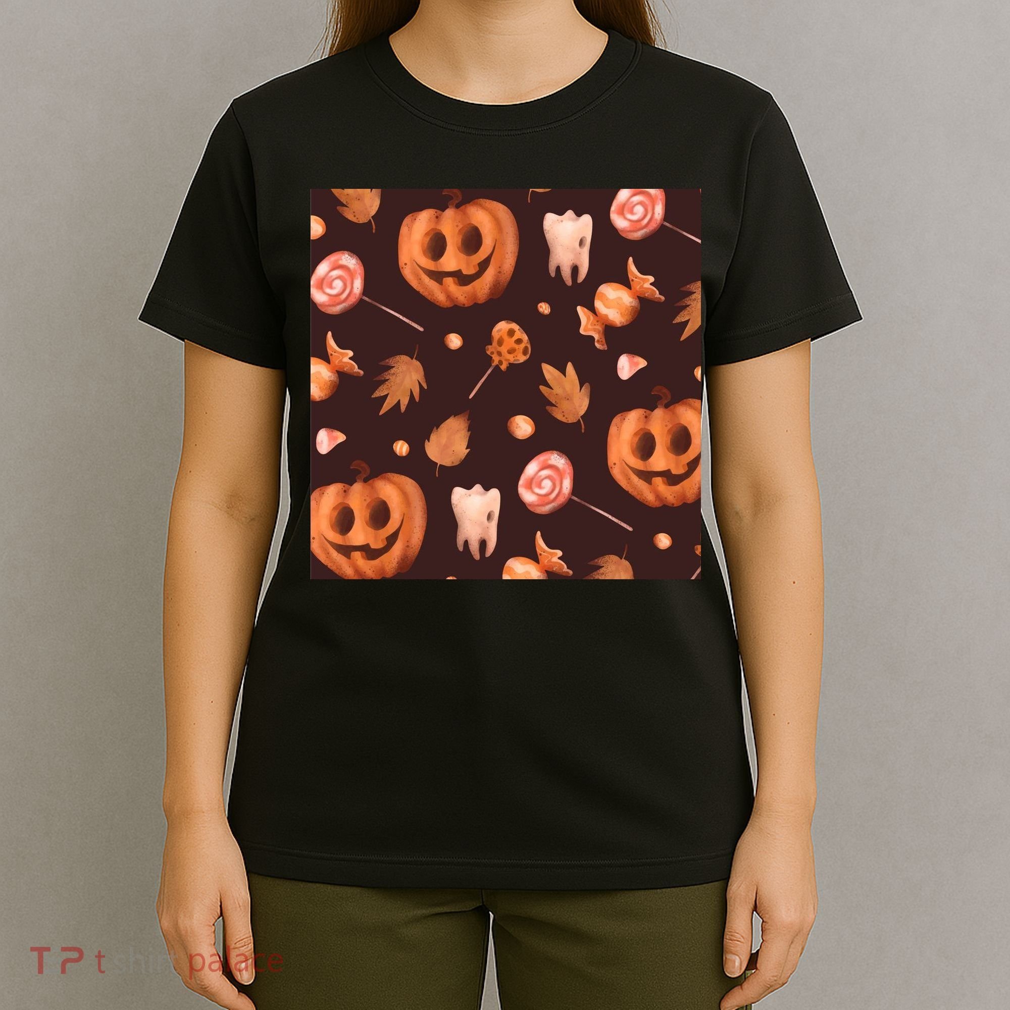 Creepy Halloween Pumpkin Candy T-Shirt