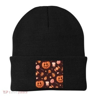 Creepy Halloween Pumpkin Candy Beanie