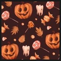 Creepy Halloween Pumpkin Candy Women's Hoodie thumb 2