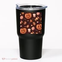 Creepy Halloween Pumpkin Candy Tumbler thumb 0