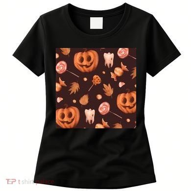 Creepy Halloween Pumpkin Candy Women's T-Shirt