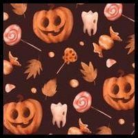 Creepy Halloween Pumpkin Candy Women's T-Shirt thumb 6