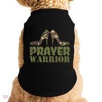 Camo Heels Prayer Warrior Faith God Jesus Doggie Tank thumb 0