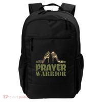 Camo Heels Prayer Warrior Faith God Jesus Backpack thumb 0