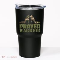 Camo Heels Prayer Warrior Faith God Jesus Tumbler thumb 0
